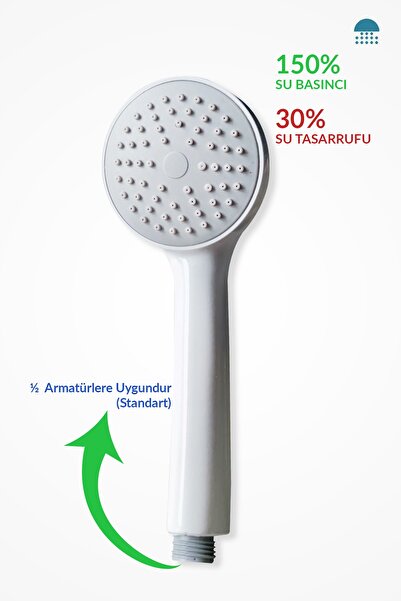 KORKMAZ Plastik El Duş Başlığı