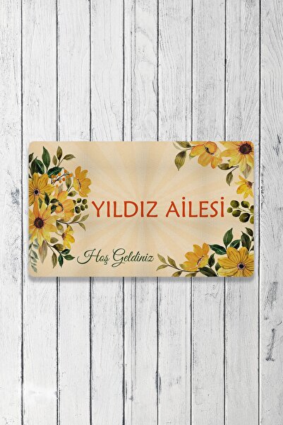 Vagonik Kişiye Ve Firmaya Özel Tasarım Dijital Baskılı 50x70cm Dekoratif Çok Amaçlı Iç Ve Dış Kapı Paspası