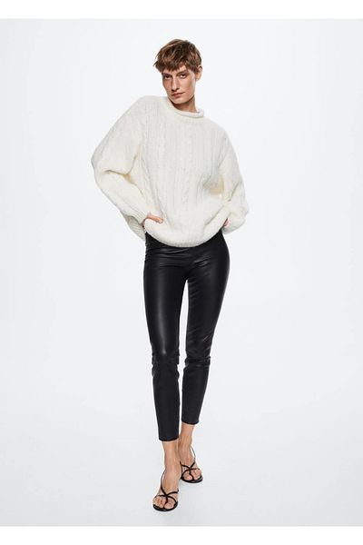 MANGO Woman Braided Sweater