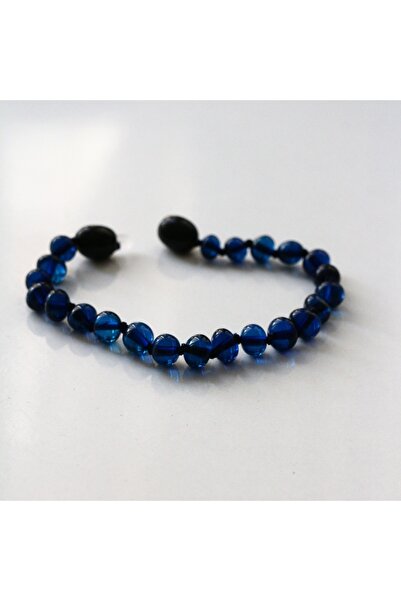 NİSSBEBE سوار أطفال من العنبر المعتمد من الياقوت الأزرق 0-3 سنوات 13 سم