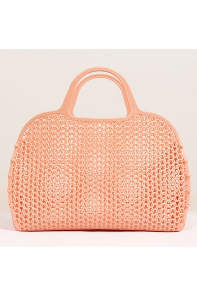 Beauty Box Cumpărături din plastic, Design neasamblat, Casual, Geantă de plajă - Portocaliu 30cm X 20cm