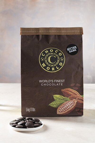 Chocoworld Bitter Kuvertür Pul Çikolata 5kg