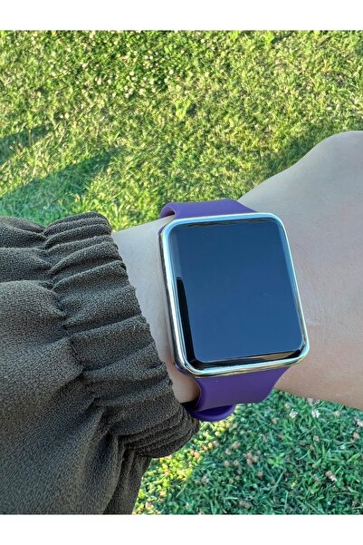 İSTLİV Özel Kutusunda Çift Kol Saati Slikon Kordon Dokunmatik Led Sevgili Saa...