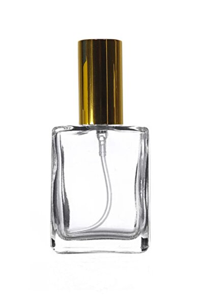 Paradise 1 Adet Cam Sprey Kolonya Parfüm 100 Ml Altın Renk Valfli Boş Şişe