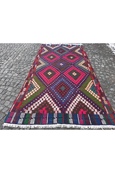Elit El Dokuması Büyük Yün Kilim - 163x324 Cm-