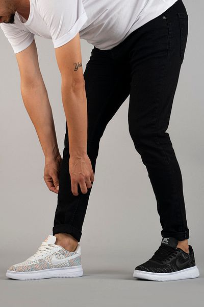 bombe Ανδρικό τζιν παντελόνι Slim Fit Skinny Cut μαύρο