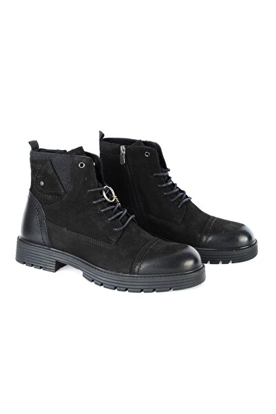 Pierre Cardin 77650 Nubuk Siyah %100 Deri Erkek Bot