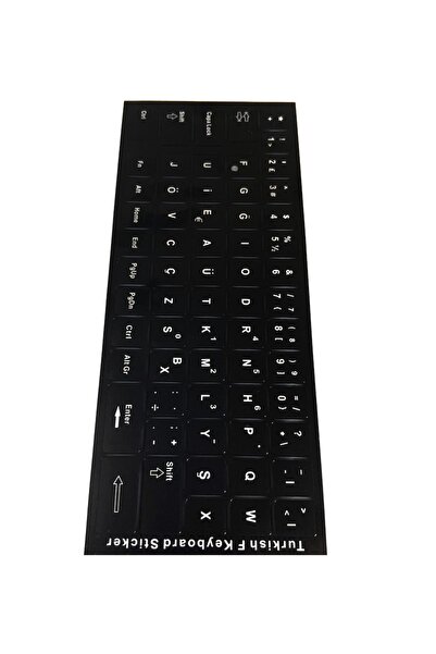 aogo F Klavye Stiker Türkçe Klavye Yapışkan Harf Dizilimi Turkish F Keyboard Sticker F Klavye Sticker