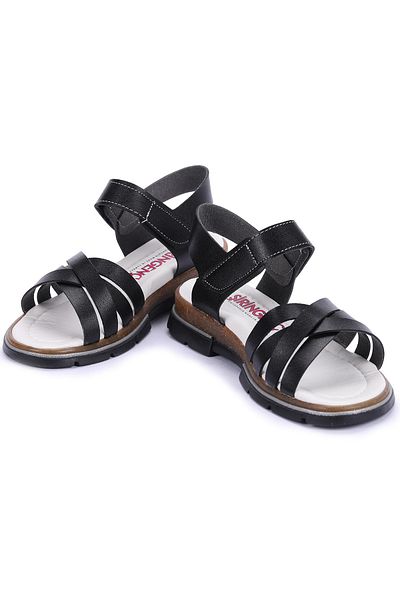KARAMAZI Sandale pentru fete - Kiko Şb 2469-78 Ortho Pedic, papuci negri