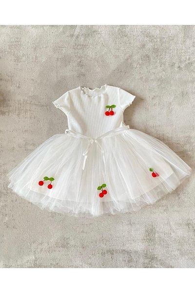 DGS Κοριτσίστικο φόρεμα Tutu Cherry White Age 4 Ps10339