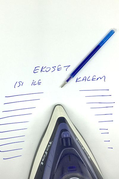 ekoset Flying Pen with Heat and Iron Inside Blue 50 Pieces