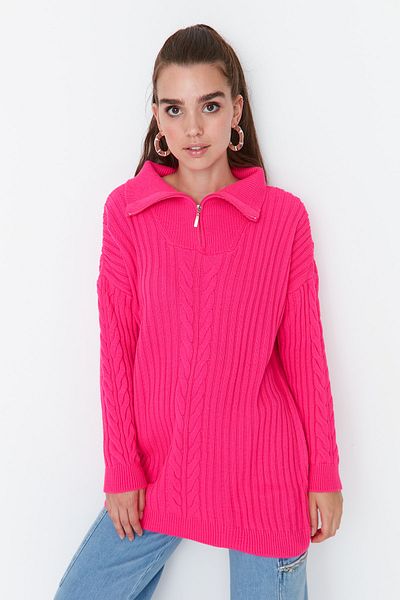 Trendyol Modest Sweater - Pink - Regular fit