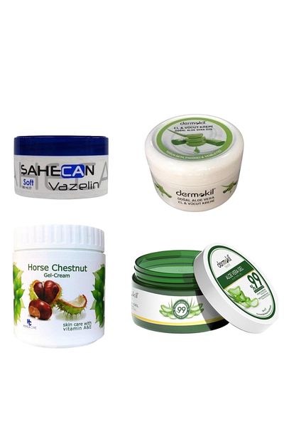 Dermokil Aloe Vera Gel - 300 Ml 99% Purity, Moisturizing Hand Face Care Cream, Aloe Vera Extract