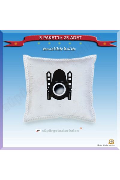 Bosch Bbz 6 Af Vacuum Cleaner Dust Bags - 25 Pcs in 5 Packages-Bag06