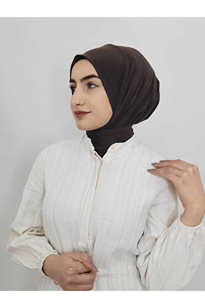 Ayselcehobi وشاح حجاب بني اللون للنساء