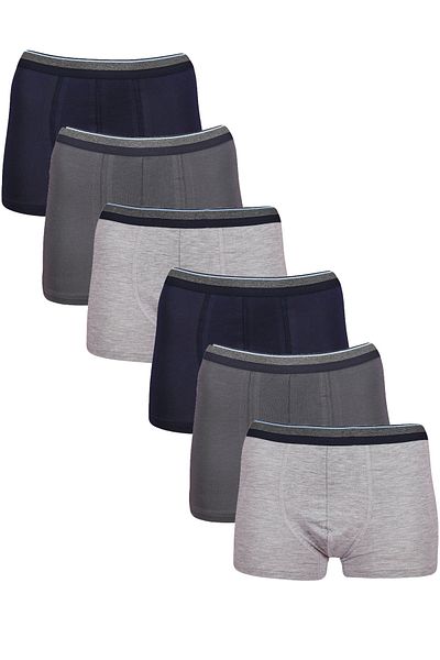 Onurel Σετ 6 αγοριών σερβιτόρου χρώματος Lycra Boxer