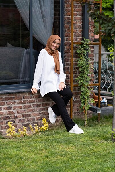 ELANS Combed Cotton Ready Practical Shawl Scarf Tan