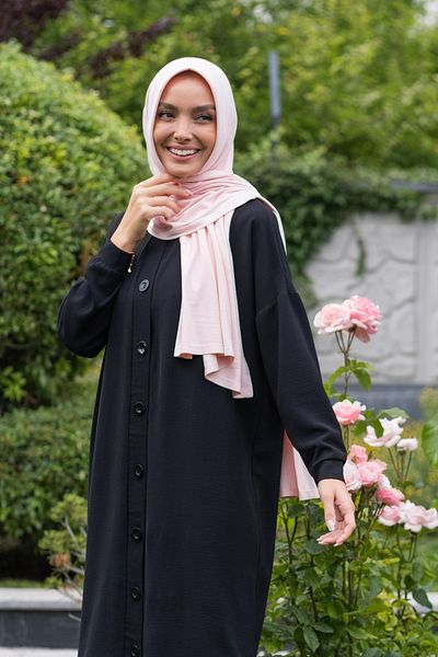 ELANS Combed Cotton Ready Practical Shawl Scarf Powder
