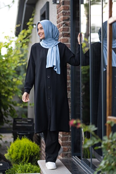 ELANS Penye Hazır Pratik Şal Eşarp Bebe Mavi