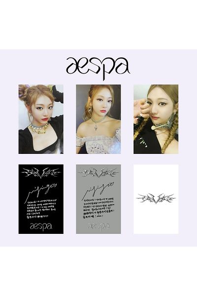 Kpop Dünyasi Aespa Ningning ''Savage'' Album Card Set