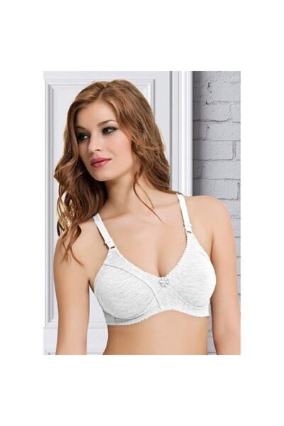 NBB Women's Gray Minimizer, Combed Cotton Gathering Bra Shaper