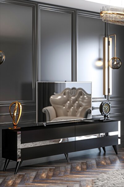 Givayo Mobilya Kansas Tv Ünitesi Gümüş Bant