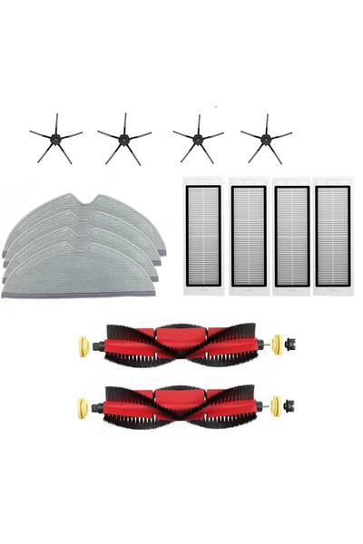 Robotcum Roborock S6 Maxv - Σετ ανανέωσης 14 τεμαχίων σε μαύρο χρώμα