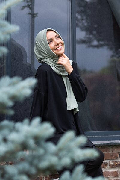 ELANS Combed Cotton Ready Practical Shawl Scarf Water Green