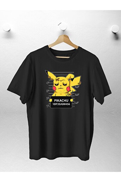 Generic Brand Unisex trend majica sa širokim krojem i printom Guilty Pikachu