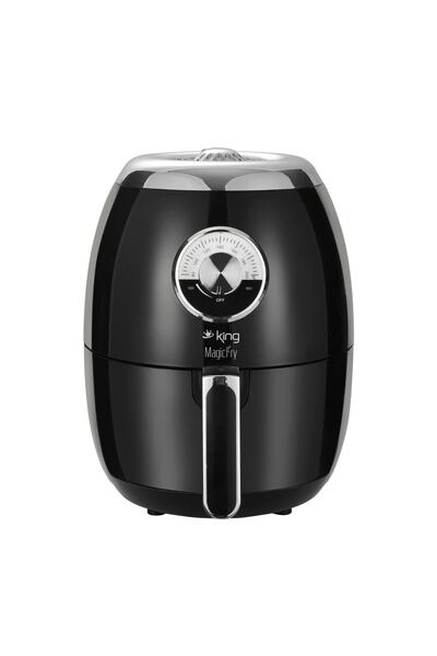 King Magicfry Airfryer - Oil-Free Black Fryer, Hot Air, 4 Years Warranty