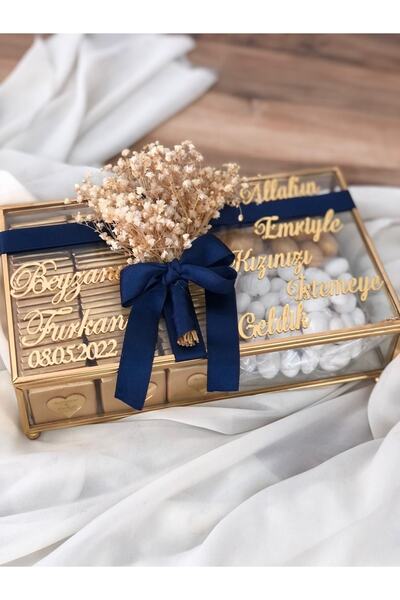 Masalsı Concept 80 Ad Cam Kutuda Isteme Çikolatası,söz Çikolatası Nişan Çikol...