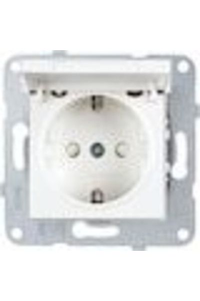 VİKO Karre - Meridian Covered Grounded Socket - Frameless