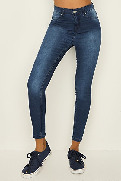 Select Moda Жіночі темно-сині брюки зі високою талією