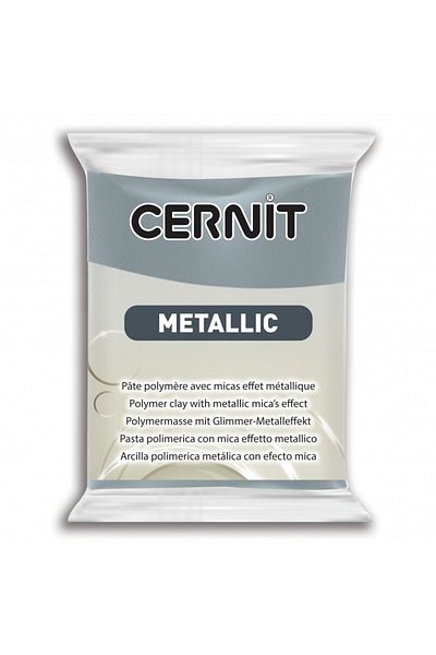 Cernit Metallic Polymer Clay 56g 167 Steel