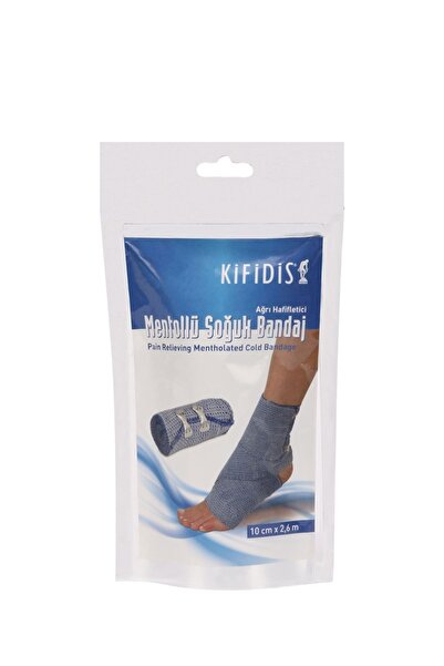 Kifidis ضمادة باردة لتخفيف آلام المنثول - 10 سم × 2.6 م