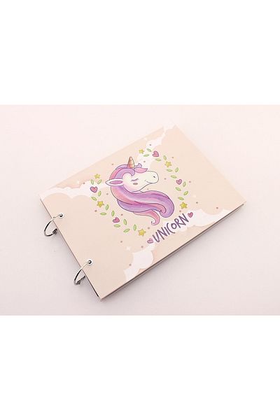 BiTon Toptan Άλμπουμ φωτογραφιών DIY με σχέδιο Unicorn - Clapperboard