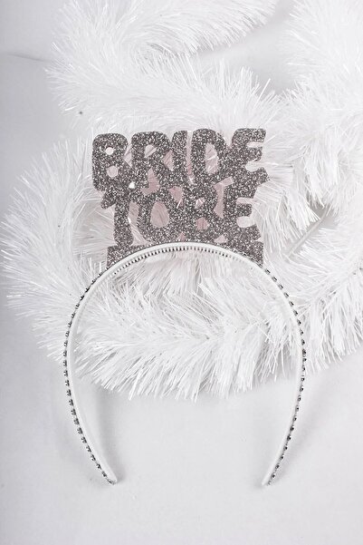 Genel Markalar Bride To Be Temalı Simli Eva Taç Gümüş Renk Gri Esnek Yapılı B...