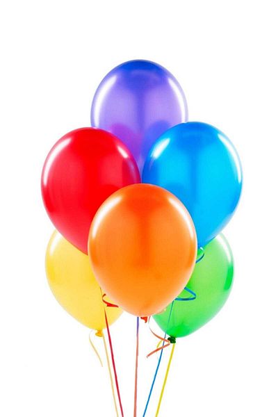 Kazanabil Lot of 20 Metallic Decorations and Party Balloons - Mixed Color