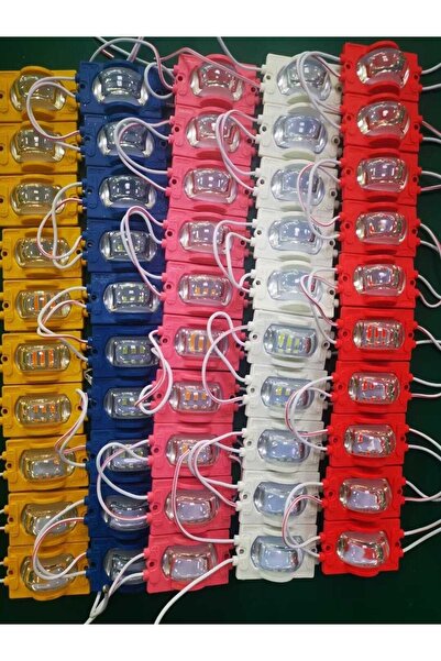 tawitec Yeni Nesil Modül Led Geniş (YAN) Açılı Güçlü Led Işık 12v - 1.5w - Rgb Renk Döngülü (5 ADET)