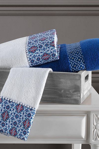 İyi Geceler İstanbul Nakkaş Towel Set Zulfi-azûr