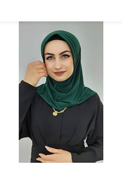 Genel Markalar Hazır Takmatik Pratik Eşarp Zümrüt