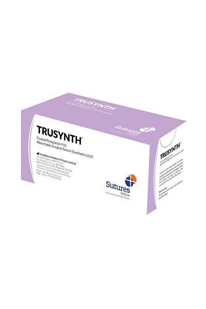 TH Emilebilir Cerrahi Iplik Pga No:2-0 26mm 3/8 Keskin 75cm