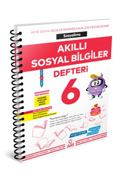 Arı Yayıncılık 6.sınıf Akıllı Sosyal Bilgiler Defteri
