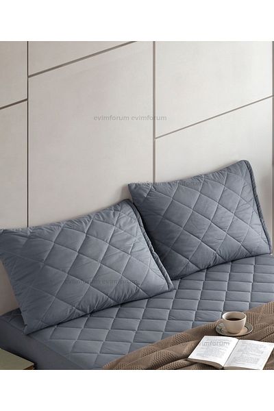 Bella Benita Sweat Absorbent 100% Cotton Quilted Pillow Case 2 Pieces