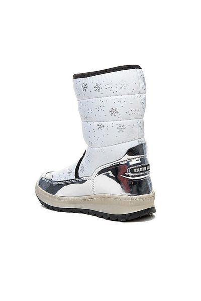 AlbiShoes Αντιολισθητική σόλα Velcro Girls' Water Resistant Shearling Thermal Snow Boots