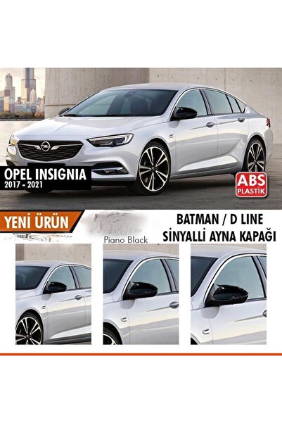 EBAL OTO AKSESUAR Opel Insignia B Batman Yarasa Ayna Kapağı Piano Black / 201...