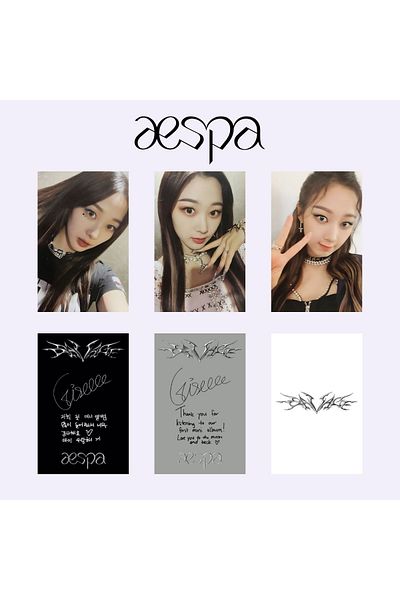 Kpop Dünyasi مجموعة بطاقات ألبوم إيسبا جيزيل "سافاج".
