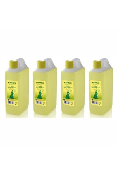 Kanzuk Limon Kolonyası 80 Derece 1 Lt 4'lü