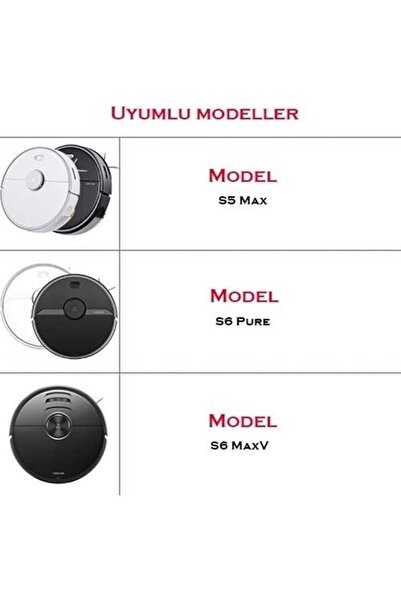 Popüler Μαύρη πλαϊνή βούρτσα Roborock S7 - Συμβατή συσκευασία των 1