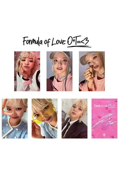 Kpop Dünyasi Twice Jeongyeon " Formula Of Love " Album Card Set